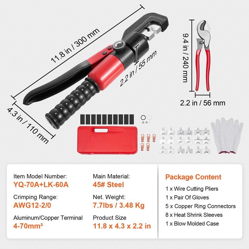 Hydraulic Crimping Tool with 9 - đánh giá và giá Pliers