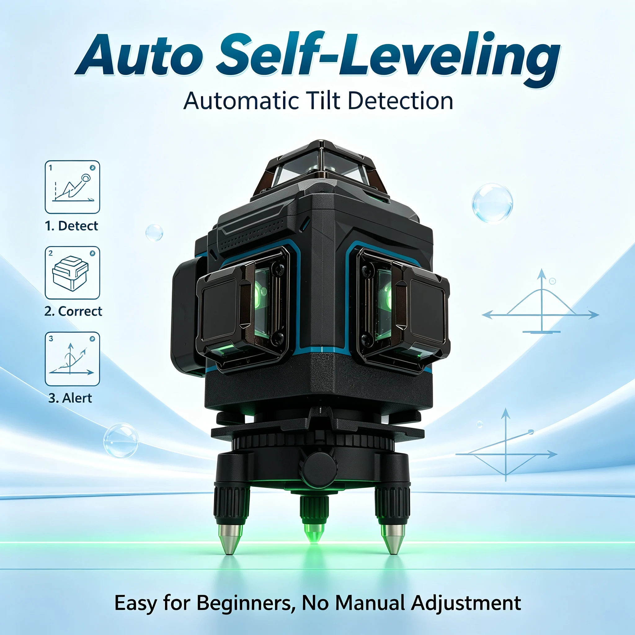 FAAOTU 4D 16-Line 360° Laser L - đánh giá và giá Spirit Level